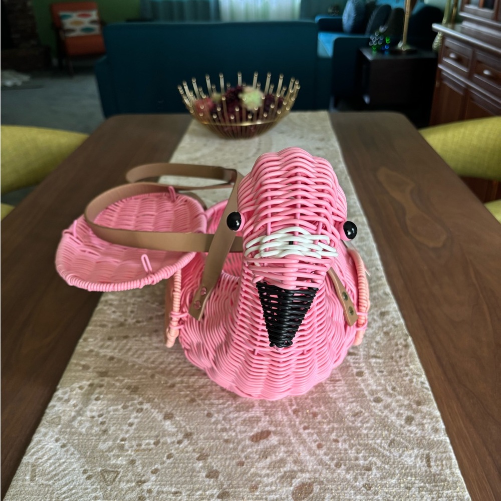 Resin wicker Purse/Picnic Basket - Picture 7 of 15